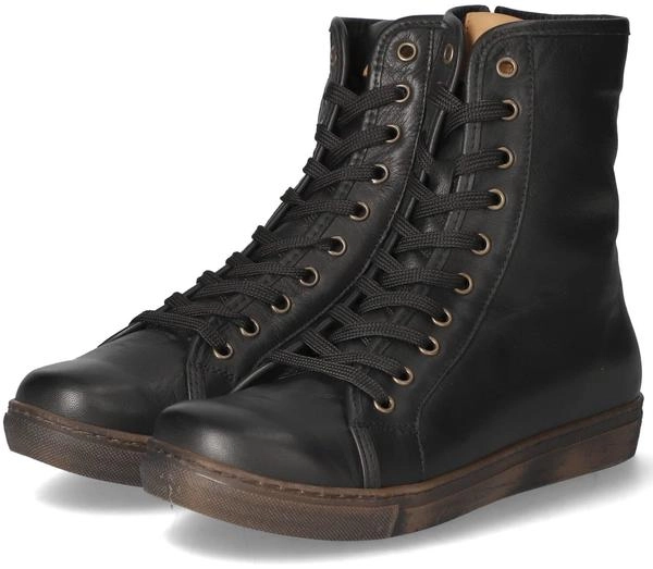 Andrea Conti Damen Boot Halblange Stiefel, schwarz/Brandy, 38 EU