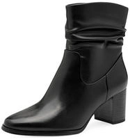 MARCO TOZZI Stiefelette, Blockabsatz, Businessschuh mit Falten im slouchy Look