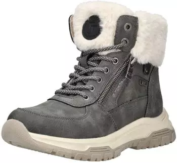 Tom Tailor Ankle Boot Faux Leather/Textile Lace-up Boot