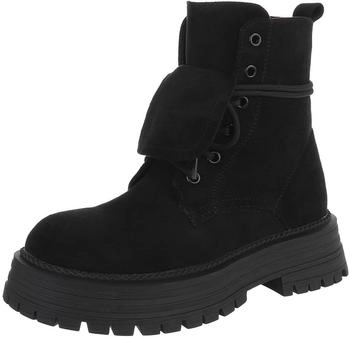 Ital Design Schnürschuhe mit Lochschnürung schwarz
