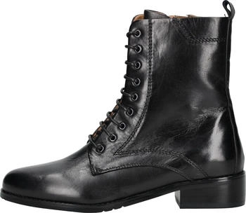 Everybody Shoes Ankle Boot Leather Lace-up Boot schwarz