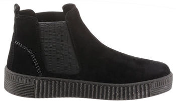 Gabor Chelseaboots Plateau Ankle Boot Slip-on Shoe with subtle contrast stitching schwarz – Gabor Plateau Chelseaboots in Schwarz mit komfortablem Stretcheinsatz