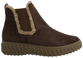 Paul Green Nubuck Leather/Textile Ankle Boot 8240 braun
