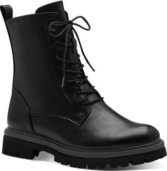 Marco Tozzi Lace-up Ankle Boots, Block Heel schwarz