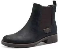 Tamaris Chelseaboots, Blockabsatz, Stiefelette, Schlupfschuh im Used Look