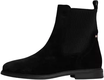 Tommy Hilfiger FLAG SUEDE LOW CHELSEA schwarz