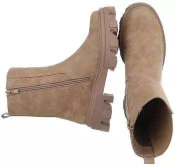 Ital Design Platform Ankle Boots (25025-A299P) hellbraun