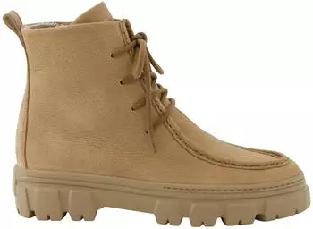 Paul Green Stiefelette Nubukleder Schn&uuml;rstiefelette hellbraun/tan