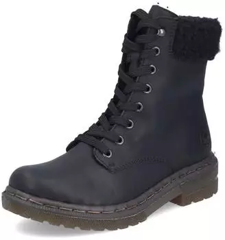 Rieker Winter Ankle Boot with Inner Zipper schwarz
