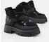 Buffalo Aspen Com Mid Warm Platform Ankle Boots schwarz