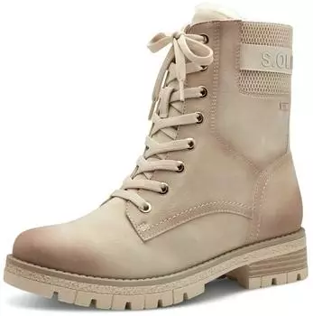 s.Oliver Lace-up Boots beige/weiß