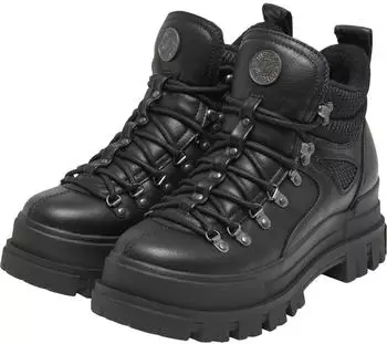 Buffalo ASPHA LACE UP HIKE - VEGAN NUBUCK/MESH schwarz