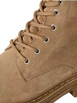 Tamaris Schn&uuml;rstiefelette dunkelbeige