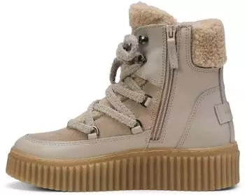 Marc O'Polo Lace Flat Bootie Warmline grau/beige