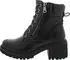 Dockers by Gerli Lace-up Ankle Boots Biker Boots with Zipper schwarz