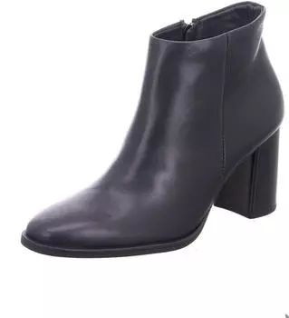 Paul Green Leather Ankle Boots schwarz