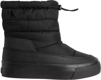 Calvin Klein Mid Boot Snowboot Nylon Mix with Platform schwarz
