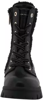 Tom Tailor Winter Boots schwarz, hellbeige/schwarz