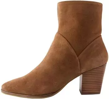 Next Fashion Motionflex Block Heel Sock Boots braun
