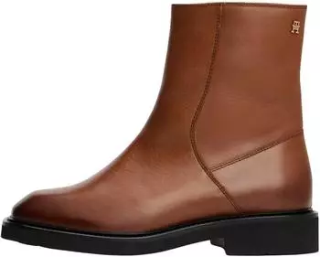 Tommy Hilfiger Mid Boot Square Toe winter cognac