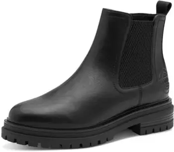s.Oliver Chelsea Boot with Platform and Stretch Insert (5-25449-43) schwarz