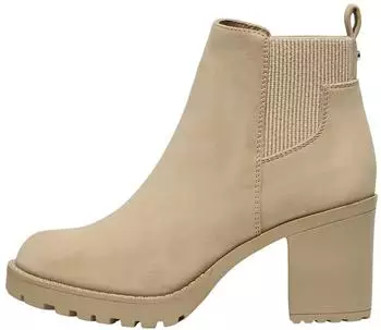 Only Onlbarbara Heeled Bootie Noos beige