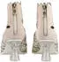 Laura Vita ELOISEO 37 Women's Leather Ankle Boot with Floral Embroidered Toe beige/rosa