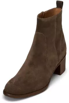 Marc O'Polo Soft Suede Ankle Boot dark faded brown