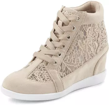 Lascana Wedge Ankle Boot beige