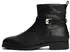 Tommy Hilfiger Buckle Suede Riding Ankle Boots schwarz