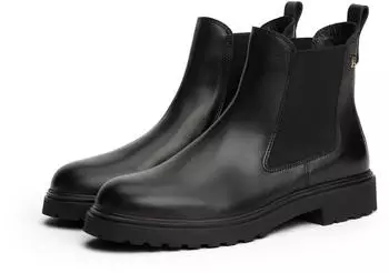 Tommy Hilfiger Cleated Nubuck Leather Chelsea Boots schwarz