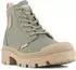 Palladium PALLABASE TWILL Lace-Up Ankle Boot vetiver