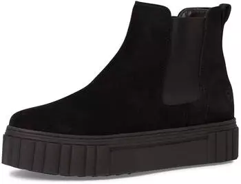 Tamaris Chelsea Leather Removable Footbed schwarz