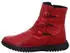 Gemini Leather Ankle Boot in Ruched Look with Buttons (337072-02) rot