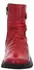 Gemini Leather Ankle Boot in Ruched Look with Buttons (337072-02) rot