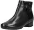Gabor Elegante Stiefelette Materialmix schwarz