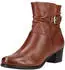 Caprice Leather Ankle Boot cognac nappa