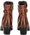 Caprice Leather Ankle Boot cognac nappa