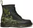 Dr. Martens 1460 Lace-Up Boots Block Heel with Floral Contrast Print schwarz/grün