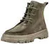 Paul Green Stiefelette Nubukleder Schnürstiefelette olive