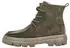 Paul Green Stiefelette Nubukleder Schnürstiefelette olive