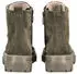 Paul Green Stiefelette Nubukleder Schnürstiefelette olive