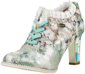 Laura Vita Ankle Boot Textile High-Heel Pumps grau/blau