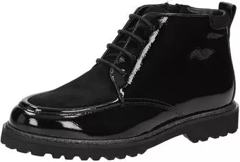 Sioux Lace-Up Ankle Boots schwarz