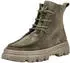 Paul Green Stiefelette Nubukleder Schnürstiefelette grün