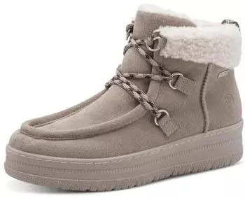 Tamaris Lace-up Boots grau/beige/schwarz