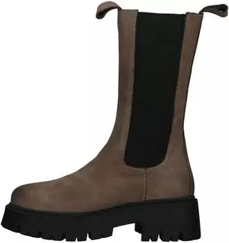 Lazamani Ankle Boot Nubuck Leather/Textile mokka/schwarz