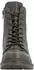 Rieker Lace-up Ankle Boot with Logo Embossing, Profiled Sole and Block Heel grün
