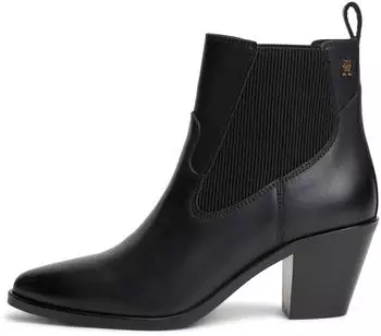 Tommy Hilfiger Emaille Flag Suede Ankle Chelsea (FW0FW09575) schwarz