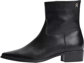 Tommy Hilfiger Emaille Flag Suede Ankle Chelsea (FW0FW09575) gold/schwarz